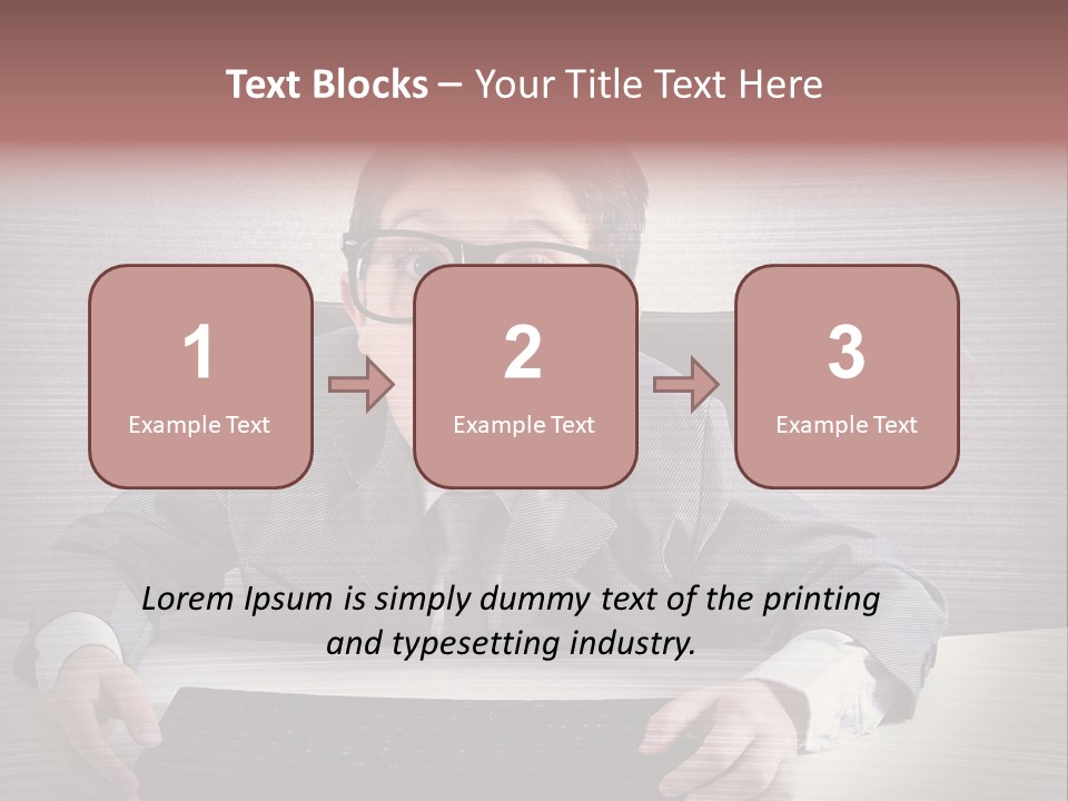 A Young Man In A Suit And Glasses Making A Surprised Face PowerPoint Template