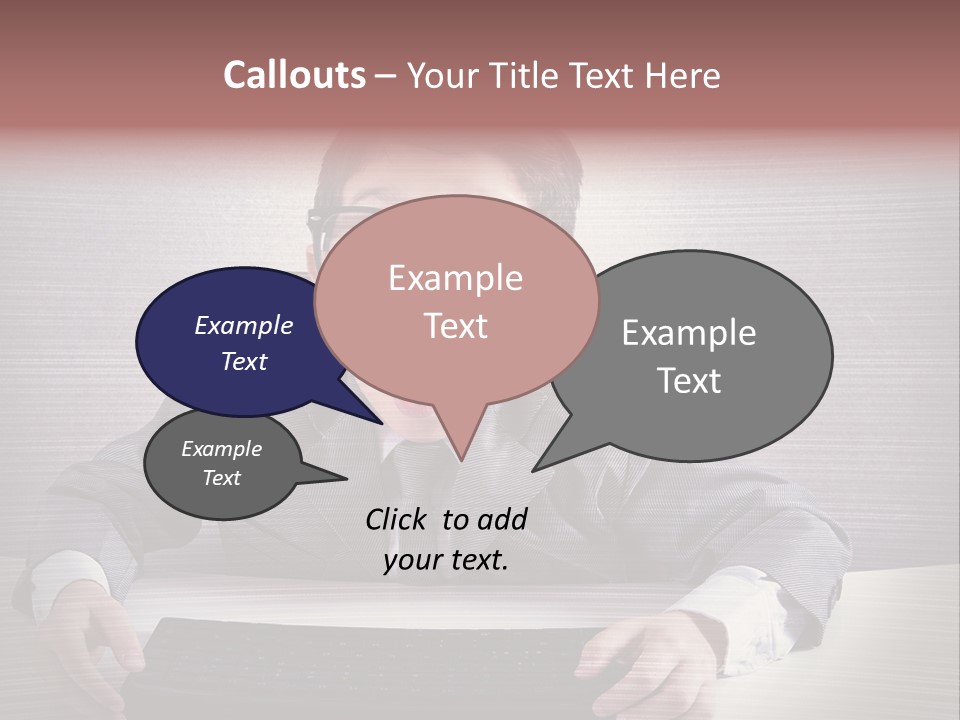 A Young Man In A Suit And Glasses Making A Surprised Face PowerPoint Template