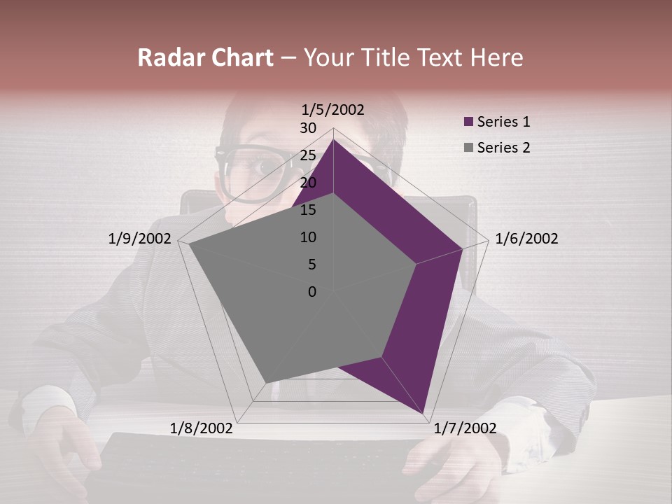 A Young Man In A Suit And Glasses Making A Surprised Face PowerPoint Template