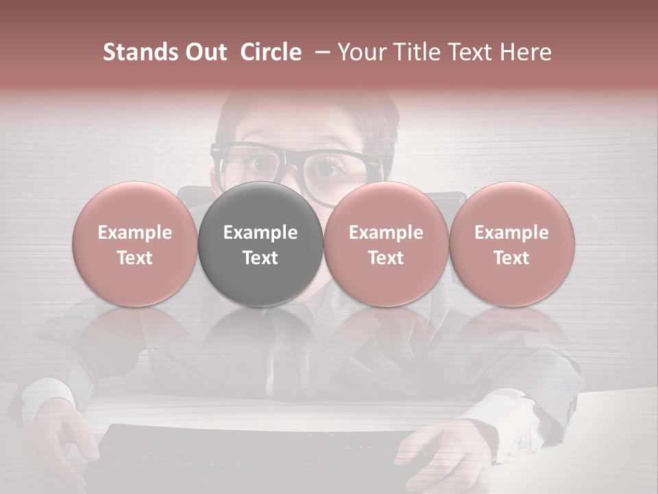 A Young Man In A Suit And Glasses Making A Surprised Face PowerPoint Template