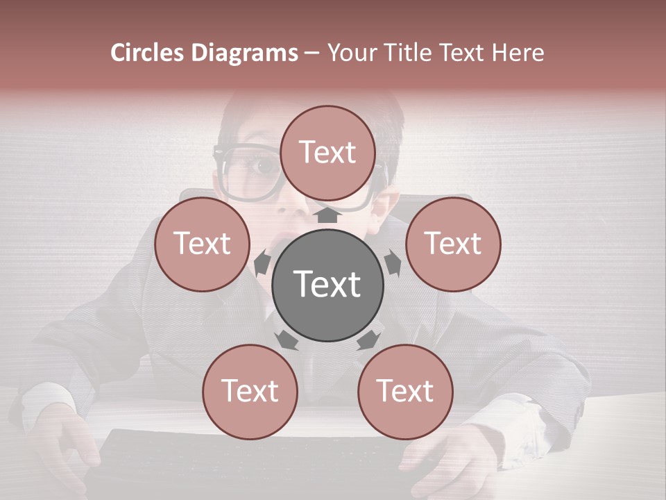 A Young Man In A Suit And Glasses Making A Surprised Face PowerPoint Template