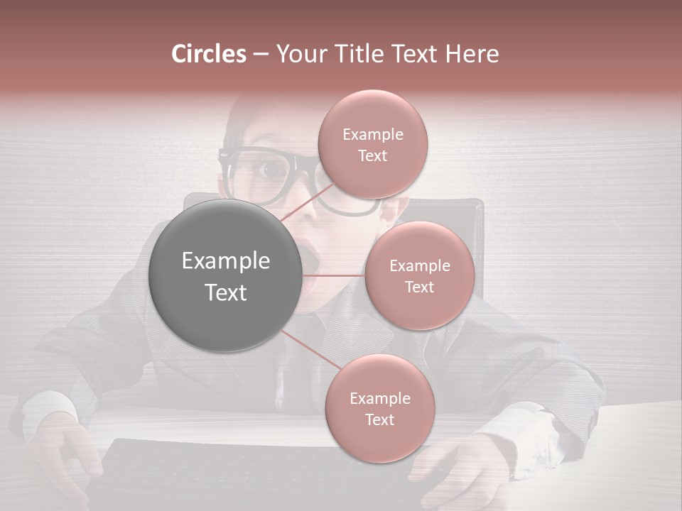 A Young Man In A Suit And Glasses Making A Surprised Face PowerPoint Template