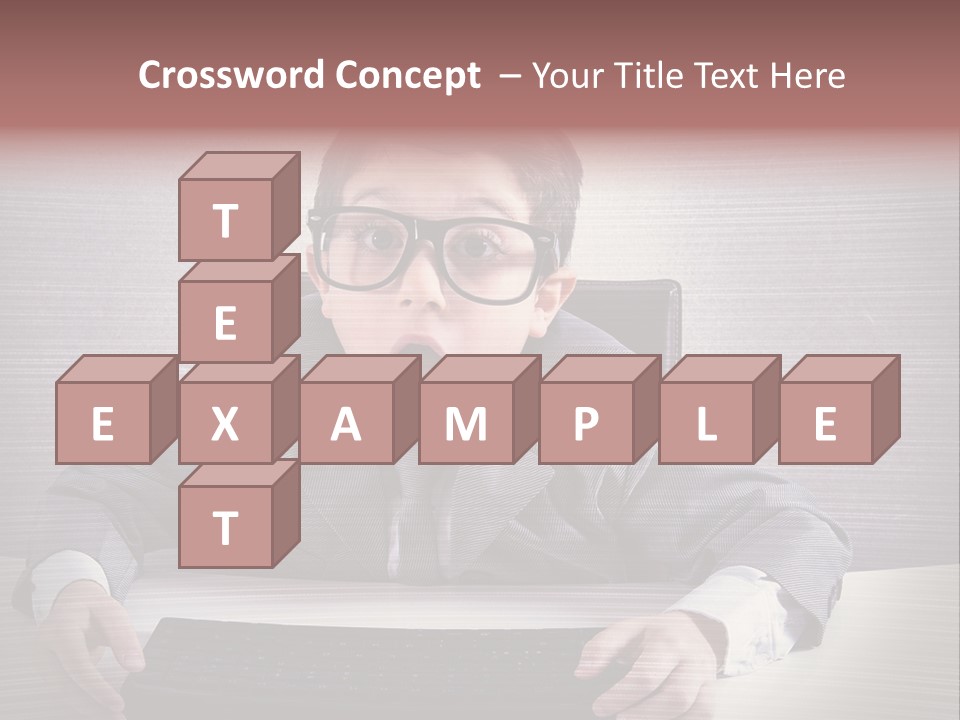 A Young Man In A Suit And Glasses Making A Surprised Face PowerPoint Template