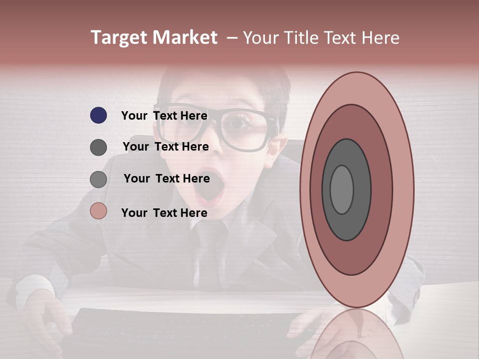 A Young Man In A Suit And Glasses Making A Surprised Face PowerPoint Template