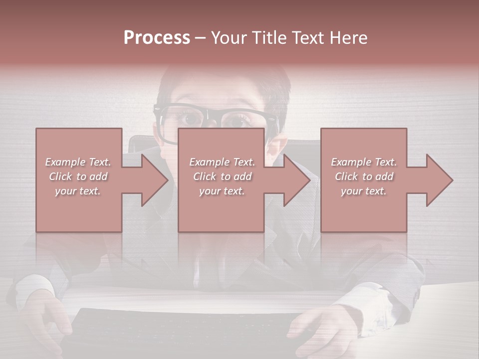 A Young Man In A Suit And Glasses Making A Surprised Face PowerPoint Template