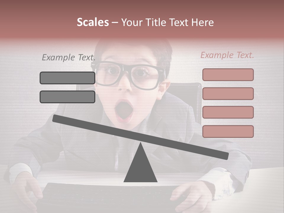 A Young Man In A Suit And Glasses Making A Surprised Face PowerPoint Template
