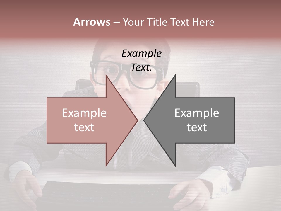 A Young Man In A Suit And Glasses Making A Surprised Face PowerPoint Template