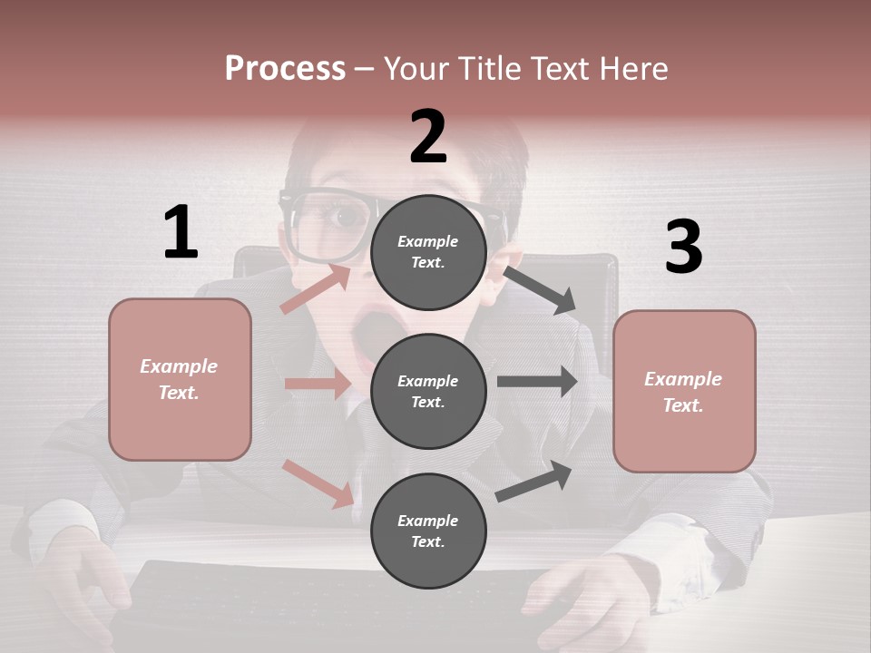 A Young Man In A Suit And Glasses Making A Surprised Face PowerPoint Template
