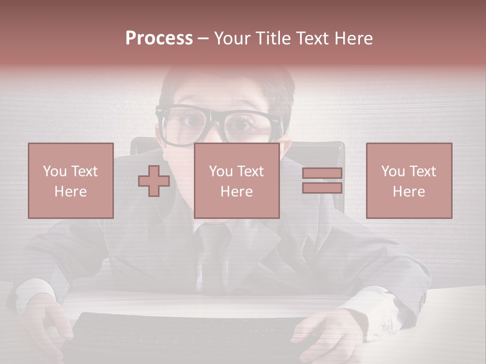 A Young Man In A Suit And Glasses Making A Surprised Face PowerPoint Template