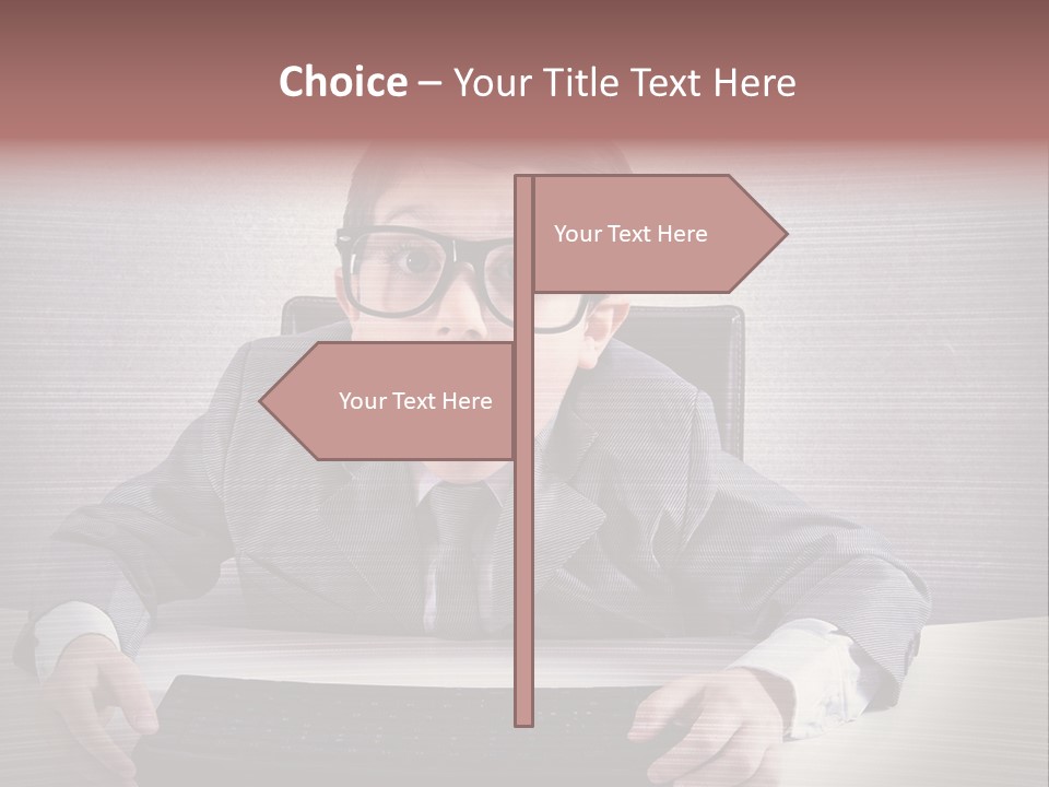 A Young Man In A Suit And Glasses Making A Surprised Face PowerPoint Template
