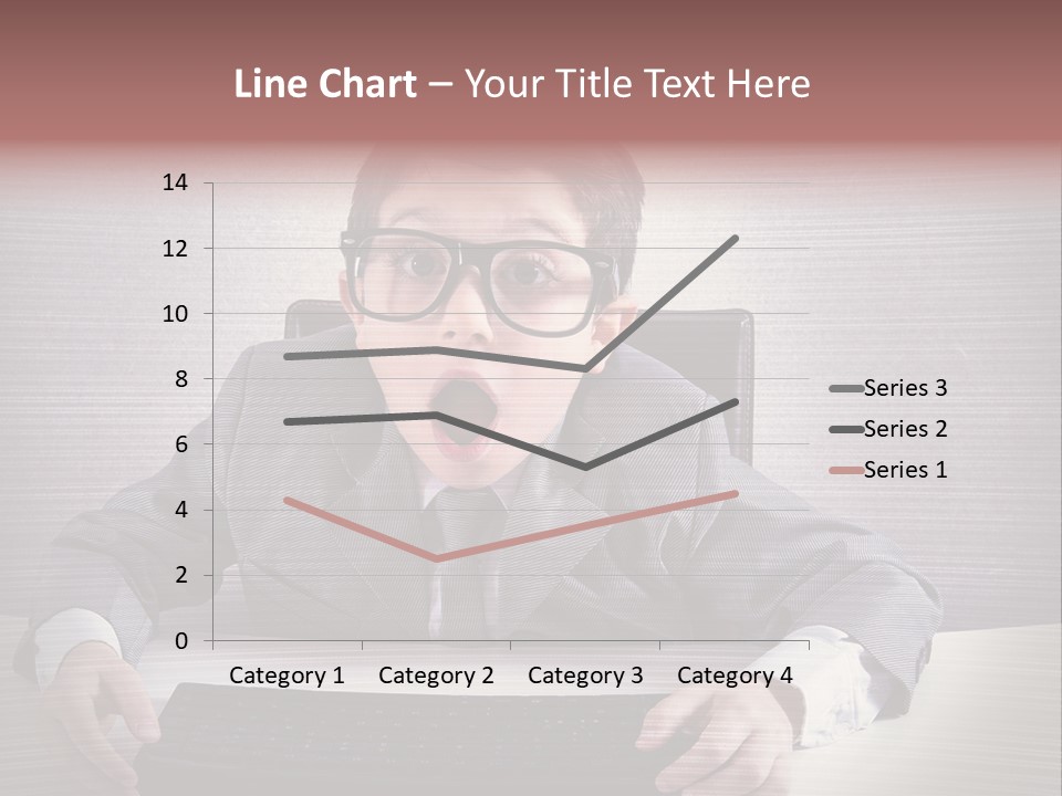 A Young Man In A Suit And Glasses Making A Surprised Face PowerPoint Template