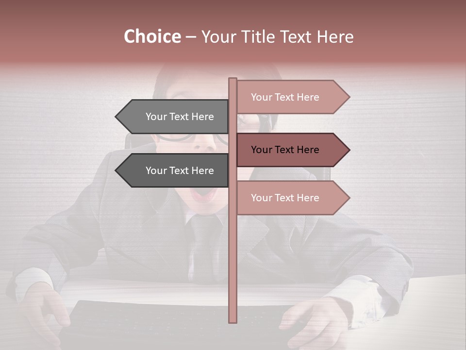 A Young Man In A Suit And Glasses Making A Surprised Face PowerPoint Template