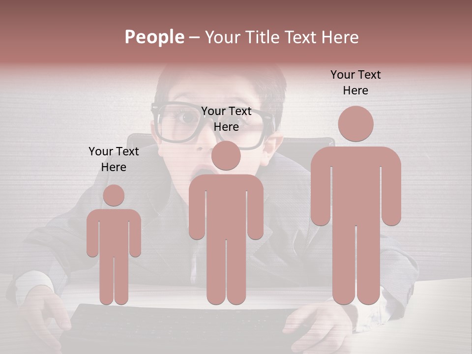 A Young Man In A Suit And Glasses Making A Surprised Face PowerPoint Template
