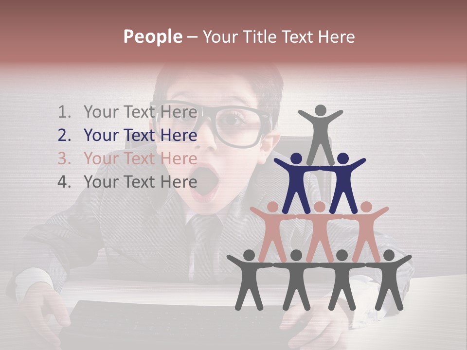 A Young Man In A Suit And Glasses Making A Surprised Face PowerPoint Template