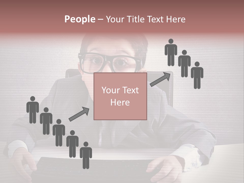 A Young Man In A Suit And Glasses Making A Surprised Face PowerPoint Template