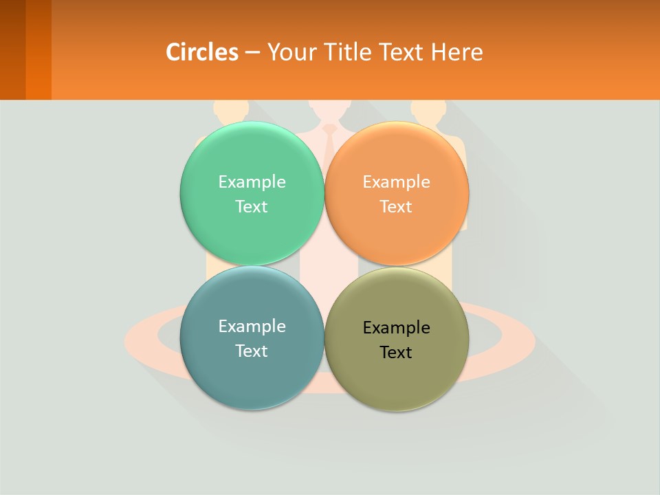 A Group Of People Standing In A Circle PowerPoint Template