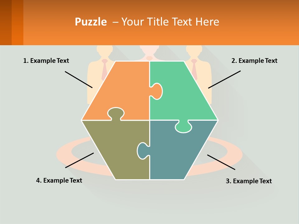 A Group Of People Standing In A Circle PowerPoint Template