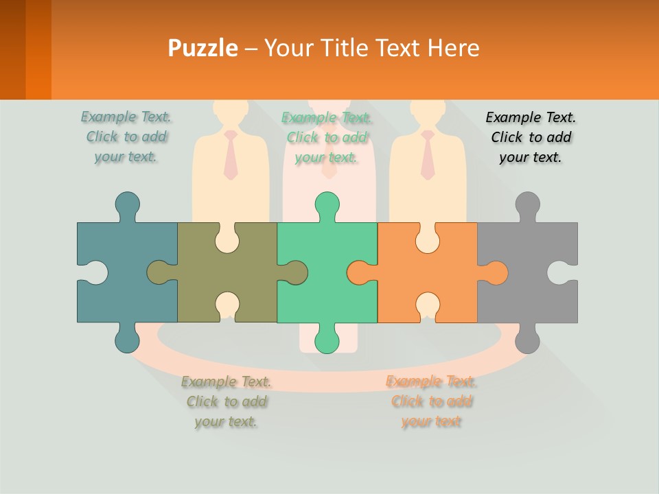 A Group Of People Standing In A Circle PowerPoint Template