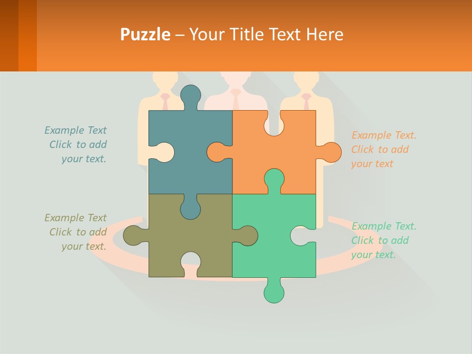 A Group Of People Standing In A Circle PowerPoint Template