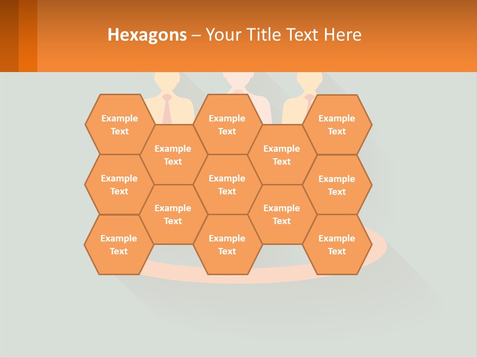 A Group Of People Standing In A Circle PowerPoint Template