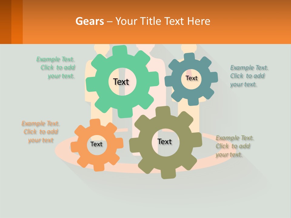 A Group Of People Standing In A Circle PowerPoint Template
