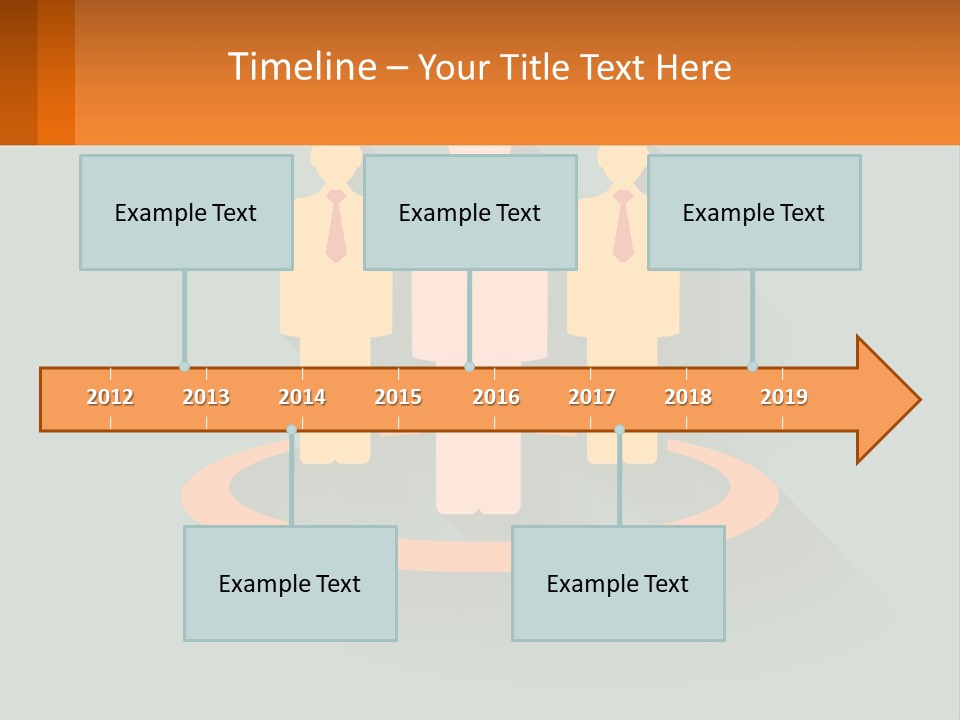 A Group Of People Standing In A Circle PowerPoint Template