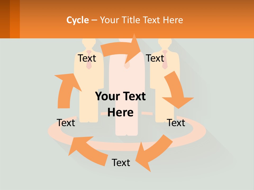 A Group Of People Standing In A Circle PowerPoint Template