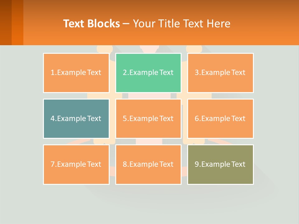 A Group Of People Standing In A Circle PowerPoint Template