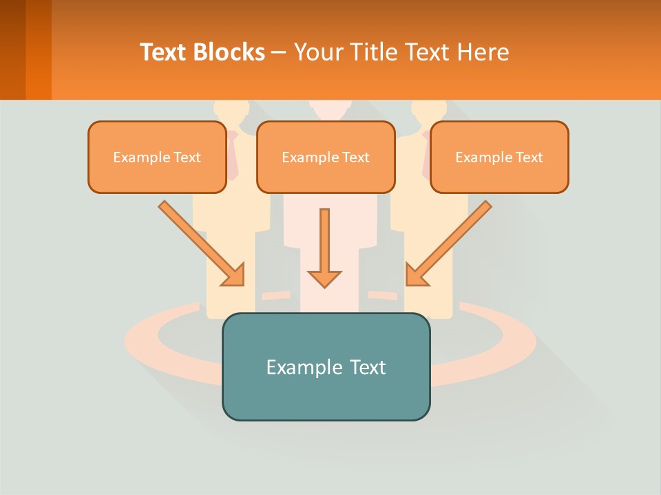 A Group Of People Standing In A Circle PowerPoint Template