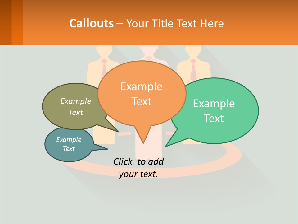 A Group Of People Standing In A Circle PowerPoint Template