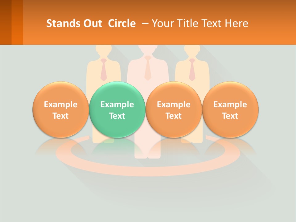 A Group Of People Standing In A Circle PowerPoint Template