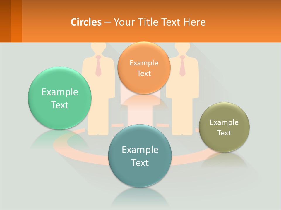 A Group Of People Standing In A Circle PowerPoint Template