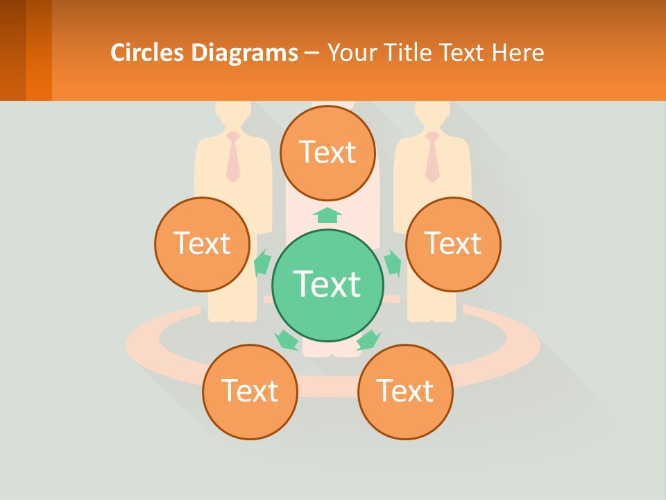 A Group Of People Standing In A Circle PowerPoint Template