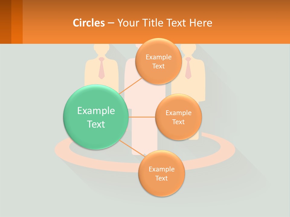 A Group Of People Standing In A Circle PowerPoint Template
