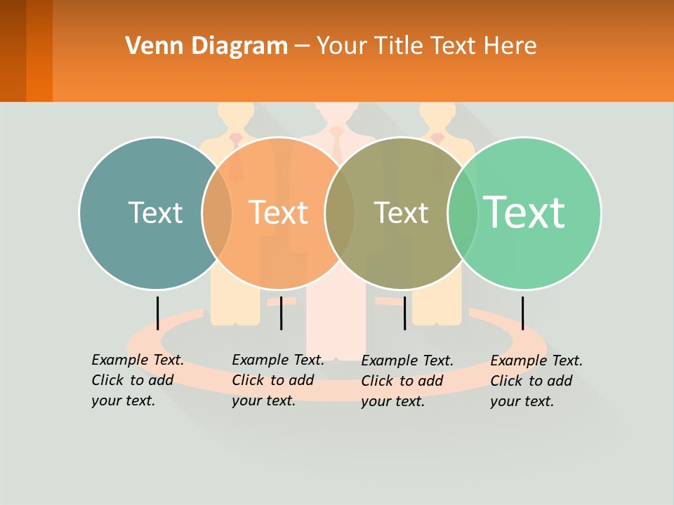 A Group Of People Standing In A Circle PowerPoint Template