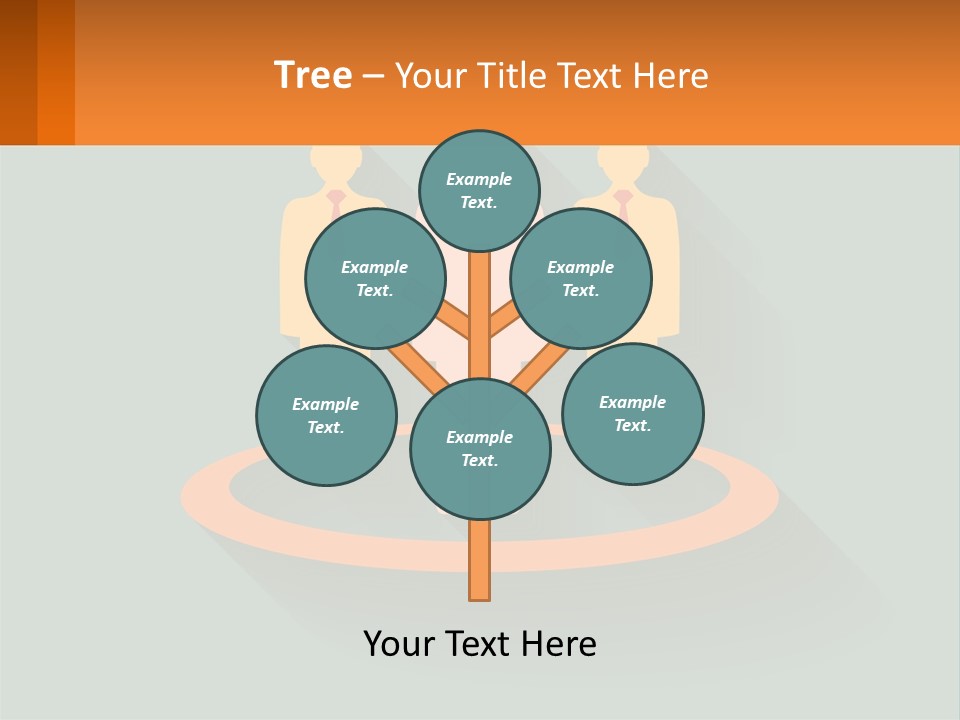 A Group Of People Standing In A Circle PowerPoint Template