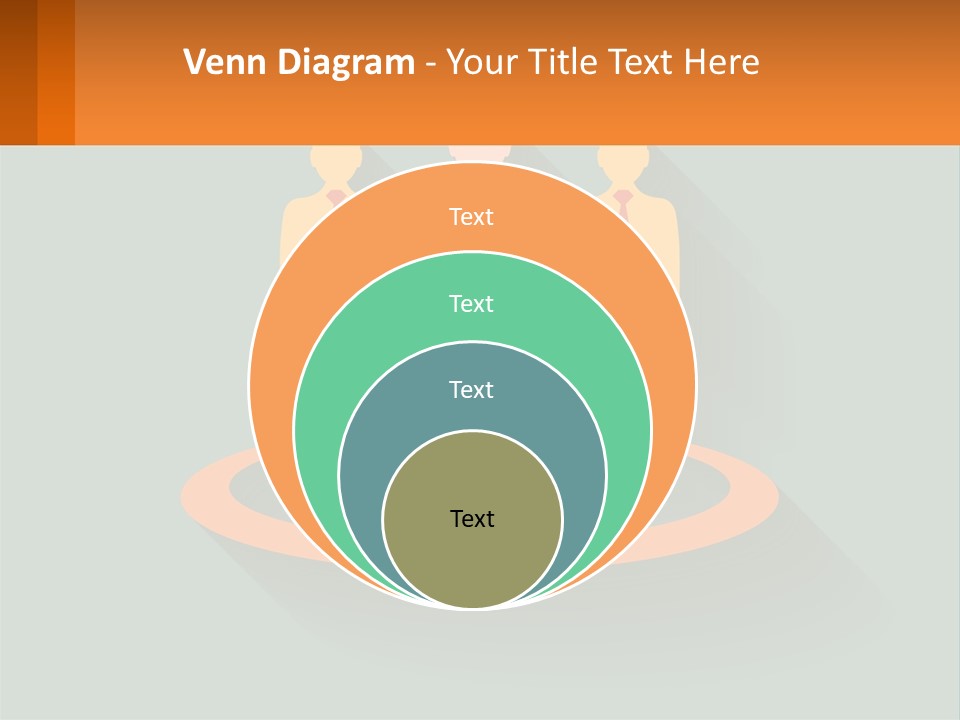 A Group Of People Standing In A Circle PowerPoint Template