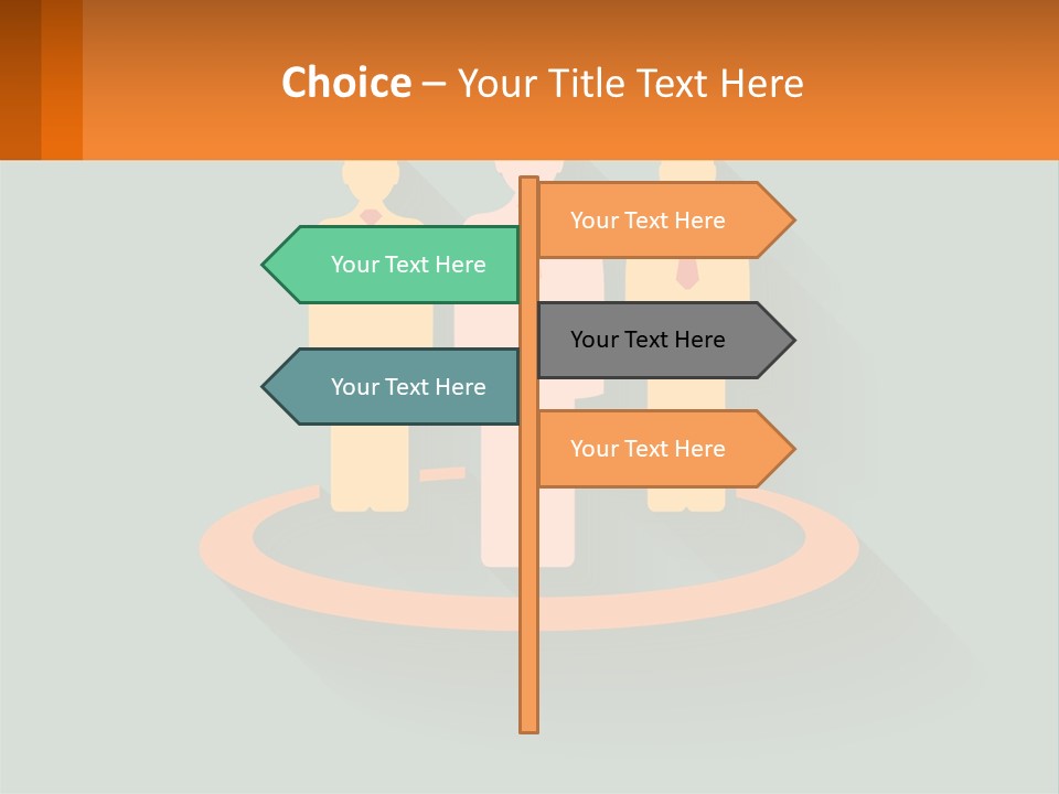 A Group Of People Standing In A Circle PowerPoint Template