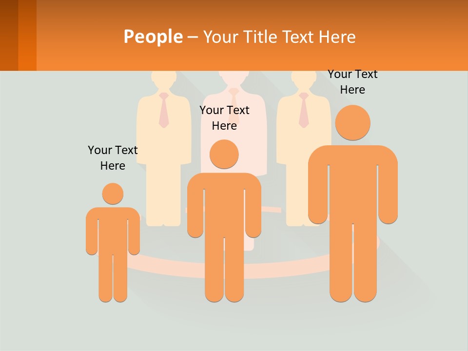 A Group Of People Standing In A Circle PowerPoint Template