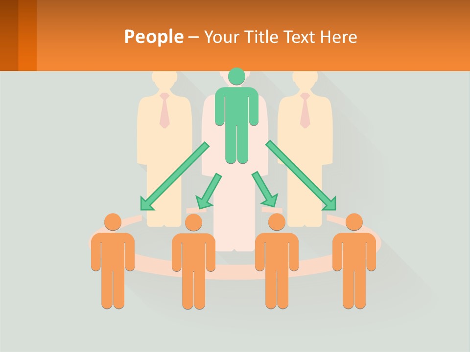 A Group Of People Standing In A Circle PowerPoint Template