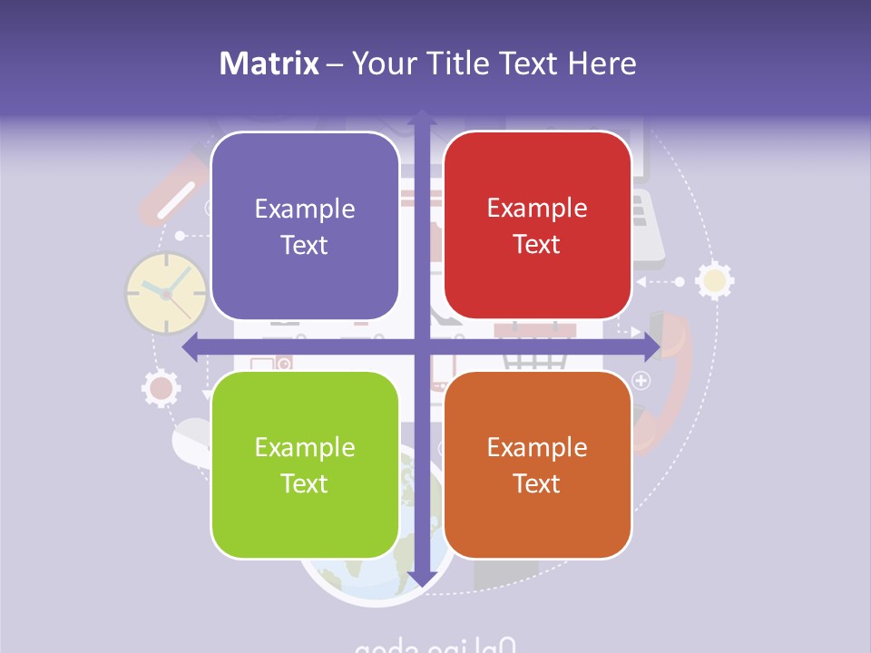 A Person Pointing At A Computer Screen With Icons Surrounding It PowerPoint Template