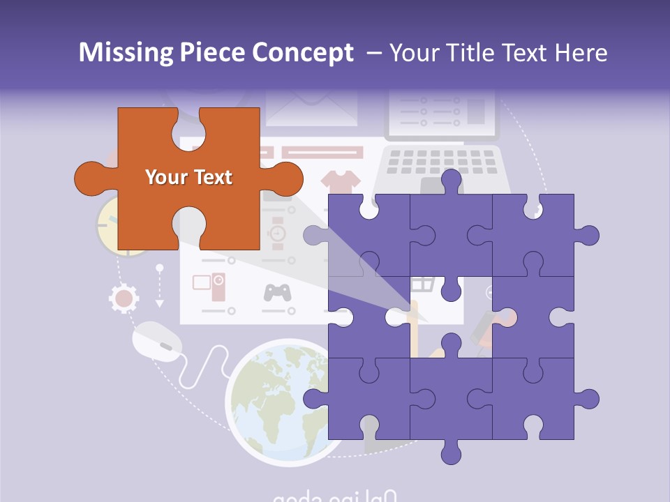 A Person Pointing At A Computer Screen With Icons Surrounding It PowerPoint Template