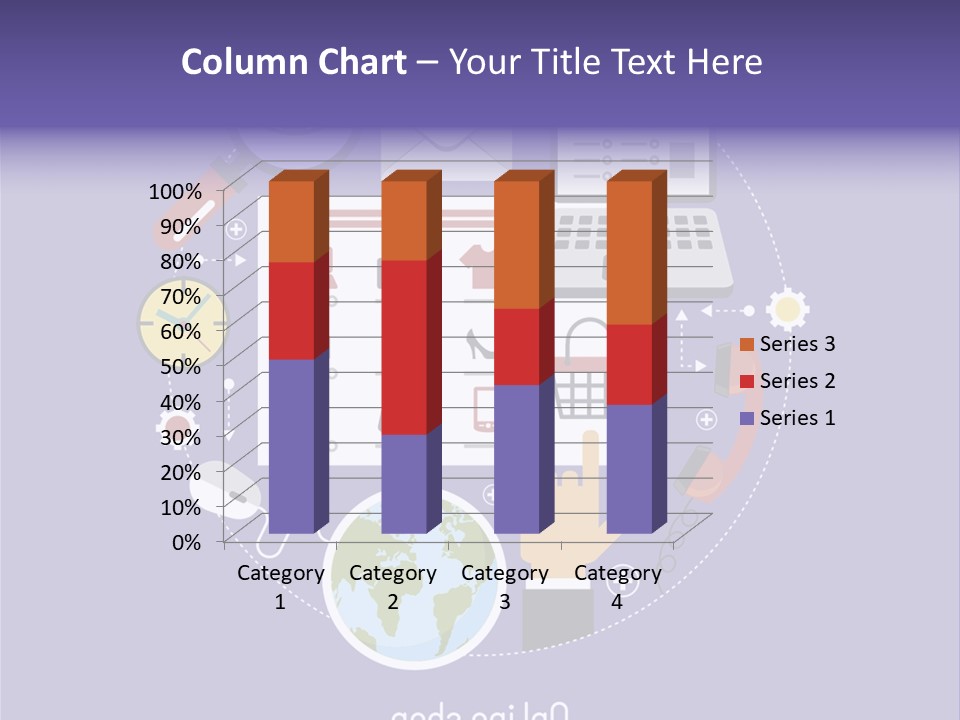 A Person Pointing At A Computer Screen With Icons Surrounding It PowerPoint Template