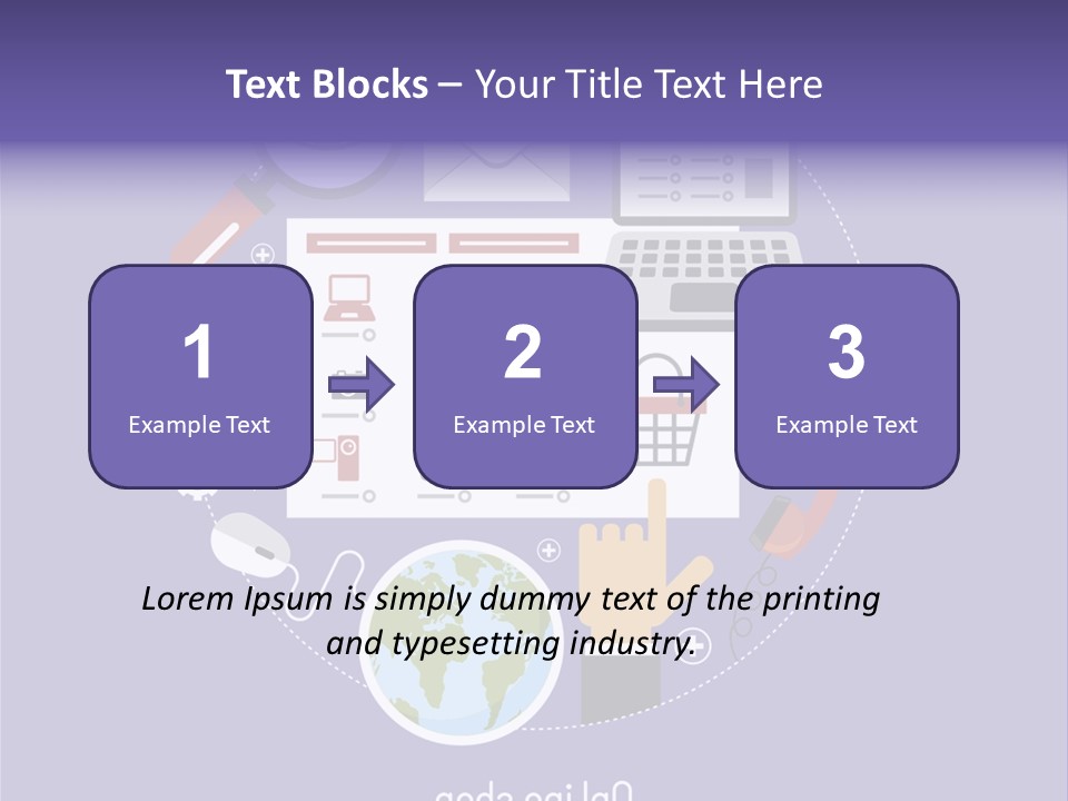 A Person Pointing At A Computer Screen With Icons Surrounding It PowerPoint Template