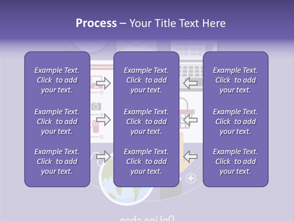 A Person Pointing At A Computer Screen With Icons Surrounding It PowerPoint Template