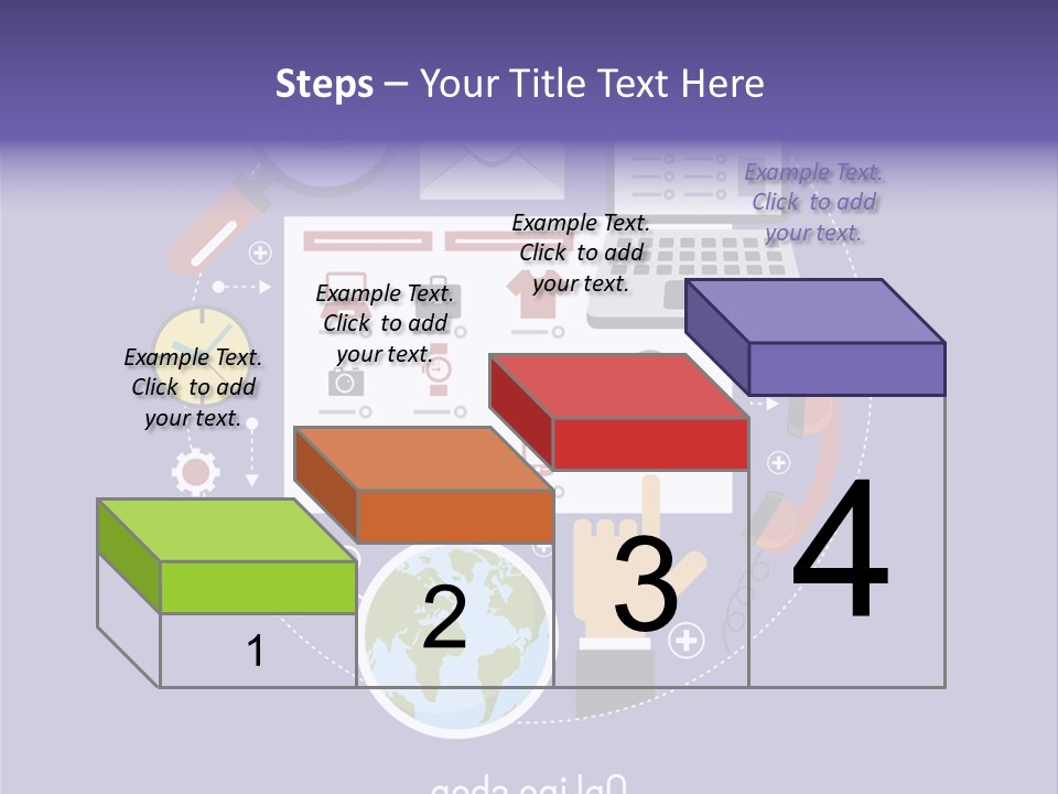 A Person Pointing At A Computer Screen With Icons Surrounding It PowerPoint Template