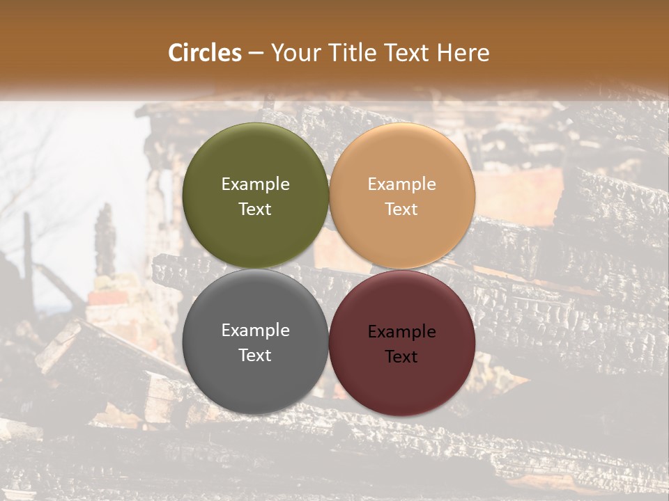 A Building That Has Been Burned And Is Being Used As A Powerpoint Presentation PowerPoint Template