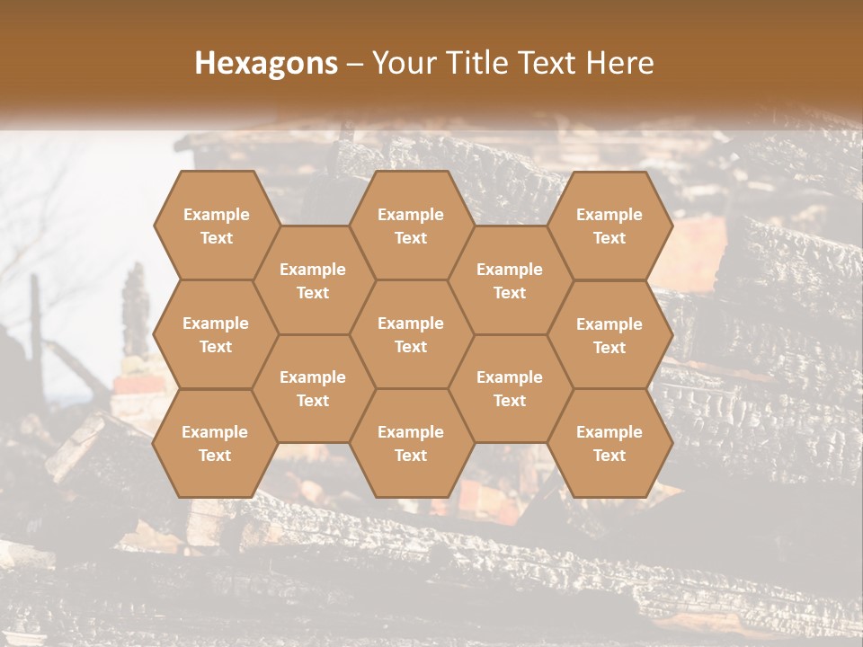 A Building That Has Been Burned And Is Being Used As A Powerpoint Presentation PowerPoint Template