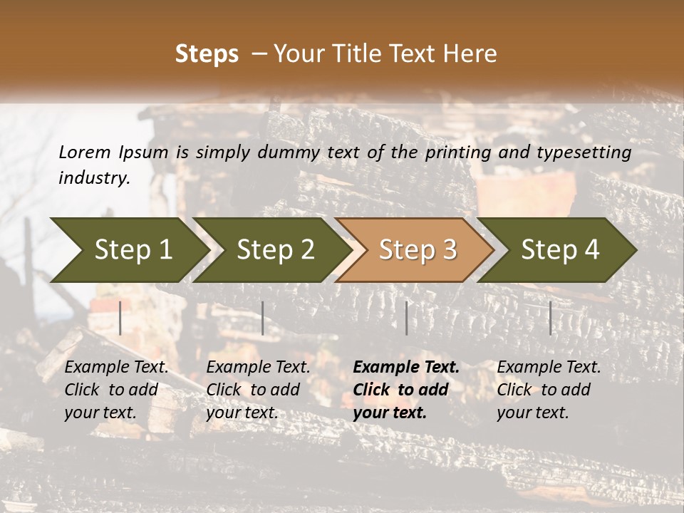 A Building That Has Been Burned And Is Being Used As A Powerpoint Presentation PowerPoint Template