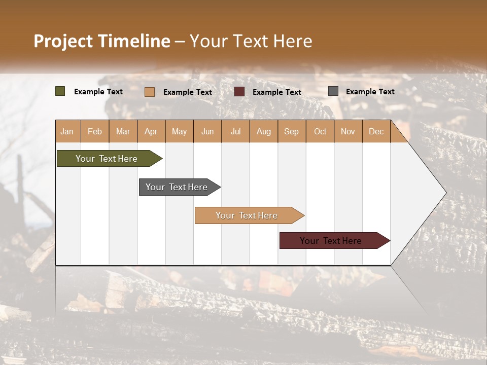 A Building That Has Been Burned And Is Being Used As A Powerpoint Presentation PowerPoint Template